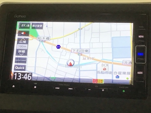 ギャザズナビ搭載です。知らない道も安心ですね！