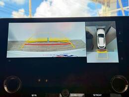 【パノラミックビューモニター】を装備しております。全周囲カメラで危険察知。狭い駐車場でも安心して駐車できますね。