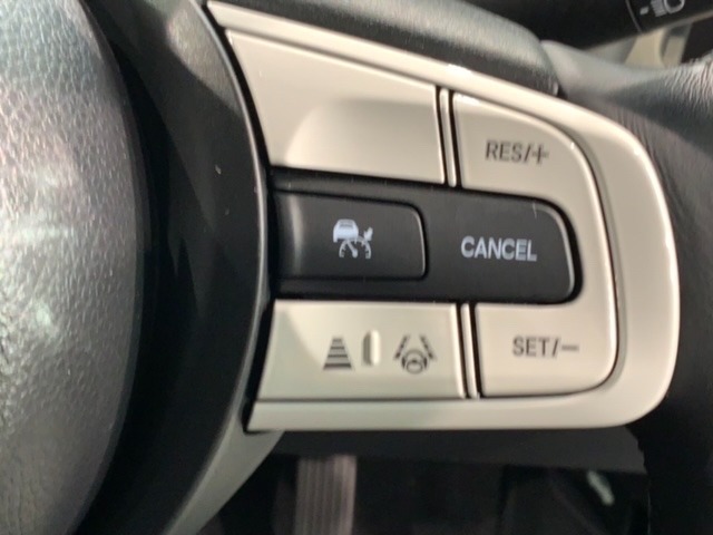 クルーズコントロールを装備しています。高速道路などで一定の速度で走ってくれるので運転が楽ですよ！速度を設定できますので、スピードの出しすぎにも注意できます。