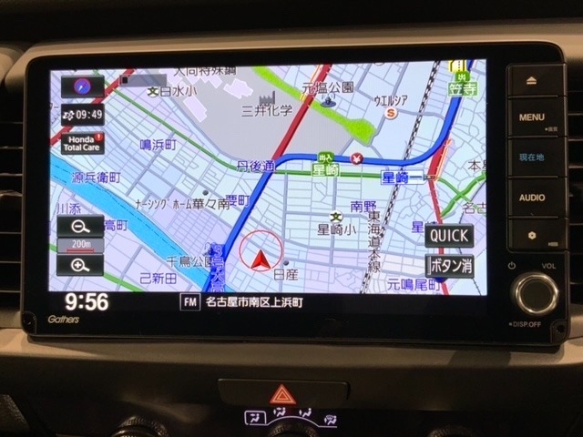 ギャザズナビ搭載です。知らない道も安心ですね！