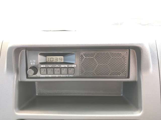 AMFMラジオが付いてます！