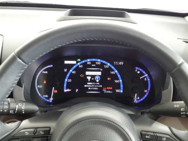 視認性の良いスピードメーターですね。夜も見やすく表示されますので運転が楽しくなります。