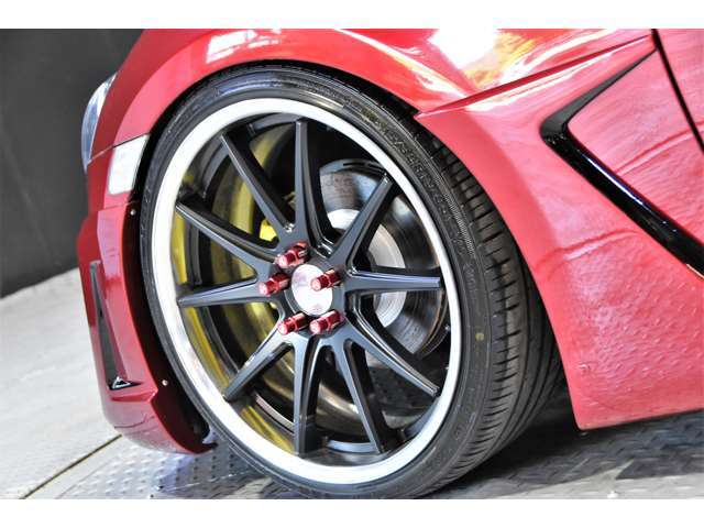 ★WORK　グノーシスCV201　19インチアルミホイール　F8.5J+42　R9.0J+49★フェンダー加工の為　評価点2点　修復歴無☆