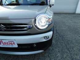 LEDヘッドライト＆フォグランプでナイトクルージングも視界をしっかり確保！暗くなると自動点灯のオートライトも装備してます！