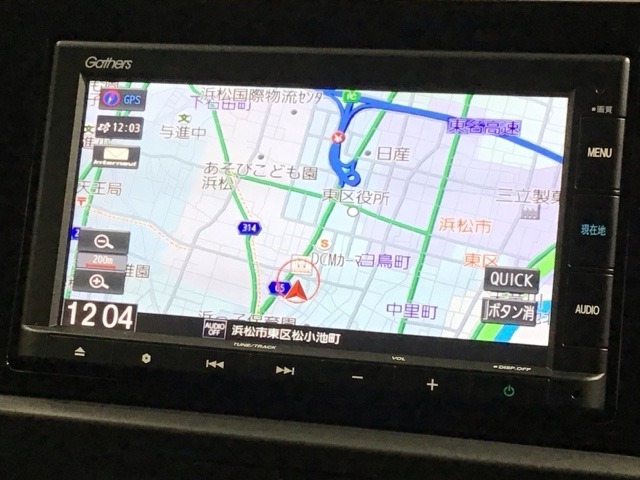 ギャザズナビ搭載です。知らない道も安心ですね！