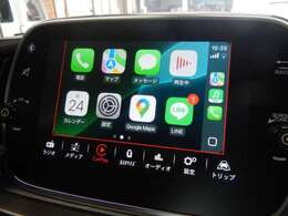 Uconnect　スマートフォンと連携出来ますカープレイ機能あります。