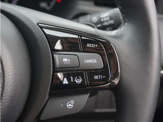 【アダプティブクルーズコントロール】予め設定した車速内でクルマが自動的に加減速。前走車との適切な車間距離を維持しながら追従走行します。【LKAS】車線維持支援システムでステアリング操作を支援。