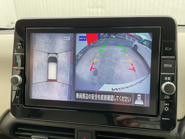 上からまる見えアラウンドビューモニターなので車庫入れもラクラクです♪