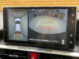 【アラウンドビューモニター】　クルマを上空から見下ろしているかのように、直感的に周囲の状況を把握できます。