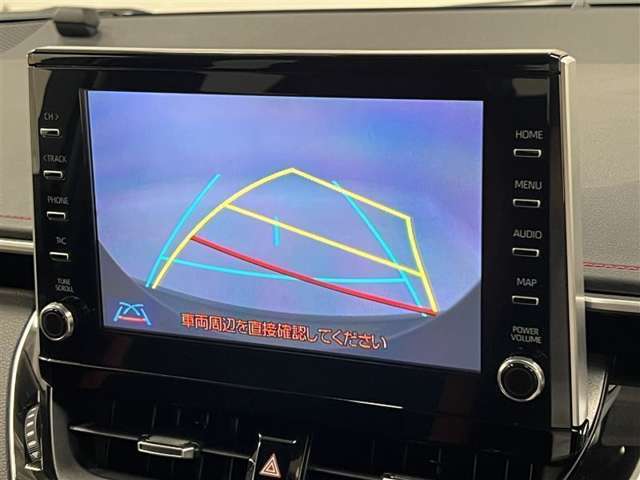 カラーバックガイドモニター！ハンドル切れ角に連動した予測線があり確認しやすい！