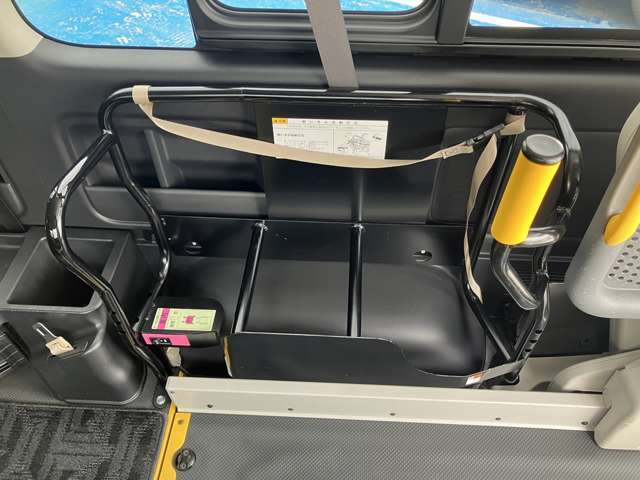 車いす収納スペースです。