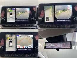 上からの視点で狭い駐車場への駐車などに役立つアラウンドビューモニターです♪
