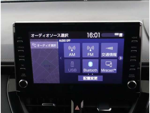 9型Tコネクト対応ナビ搭載で、初めての道や遠出でも安心です！機種によってはTV・DVD・オーディオプレイヤー接続・ブルートゥース機能などでいろいろな使い方も出来ますよ！