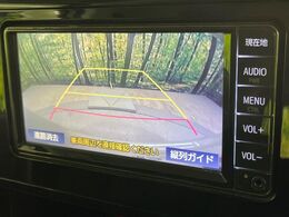 【バックカメラ】駐車時に後方がリアルタイム映像で確認できます。大型商業施設や立体駐車場での駐車時や、夜間のバック時に大活躍！運転スキルに関わらず、今や必須となった装備のひとつです！