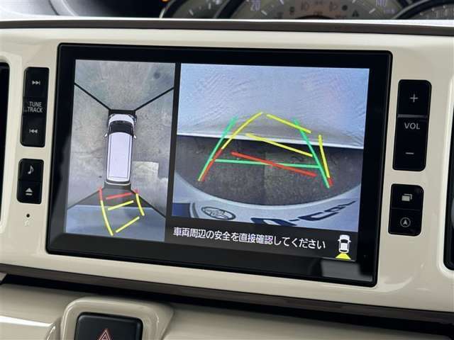 ★全周囲360°モニター★クルマの周囲を直感的に把握。クルマを真上から見ているような映像を。