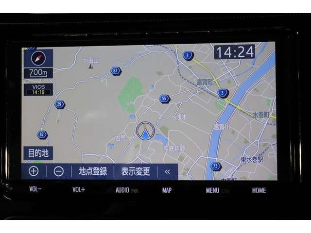 ナビ付きで遠くのドライブでも安心して目的地まで案内してくれます。