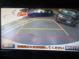 バックが苦手な方は必見！ライン表示付きのバックモニターが障害物を映し出してくれます！