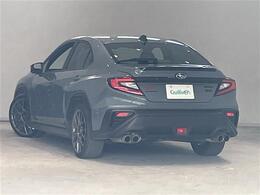 お車を左後ろから見るとこのような感じになります。テールランプやドアバイザー等装備品を確認できます。