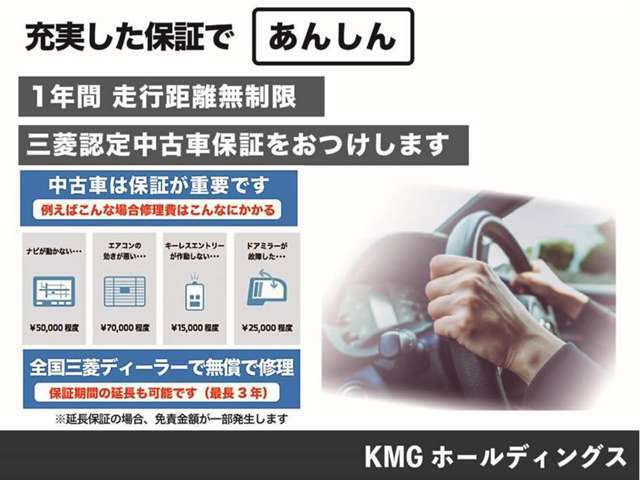 三菱認定保証が付いているのでお車を購入後の不具合も保証で修理する事も出来ます！