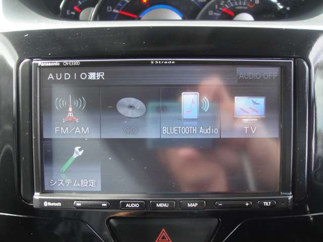 オーディオはワンセグ・AM・FM・CD・SDカード・Bluetooth接続対応！！