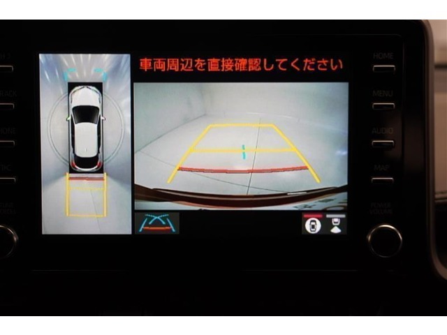 リヤビューカメラ。車庫入れなどの駐車の際に便利な機能です。