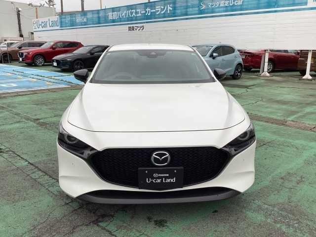左右のヘッドライトへ流れるメッキデザインが個性を引き立てます。私たちの心の込めたマツダデザイン。