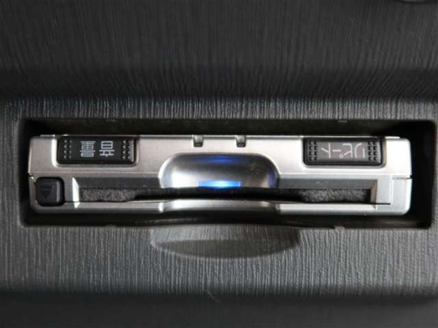 ETC車載器付きです。高速道路の料金所もスムーズに通過できます。