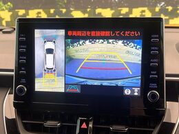 【パノラミックビューモニター】専用のカメラにより、上から見下ろしたような視点で360度クルマの周囲を確認することができます☆死角部分も確認しやすく、狭い場所での切り返しや駐車もスムーズに行えます。