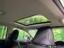 【パノラマルーフ】大型のガラスルーフ搭載で車内の解放感が一気にアップ！開放的なドライブをお楽しみいただけます。