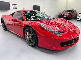 過去記録簿あり　ロッソコルサ　黒革シート　純正20inchAW　イエローキャリパー　七宝焼きエンブレム　LEDステアリング