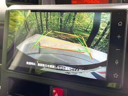 【バックカメラ】駐車時に後方がリアルタイム映像で確認できます。大型商業施設や立体駐車場での駐車時や、夜間のバック時に大活躍！運転スキルに関わらず、今や必須となった装備のひとつです！