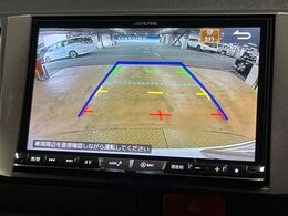 【バックカメラ】駐車時に後方がリアルタイム映像で確認できます。大型商業施設や立体駐車場での駐車時や、夜間のバック時に大活躍！運転スキルに関わらず、今や必須となった装備のひとつです！