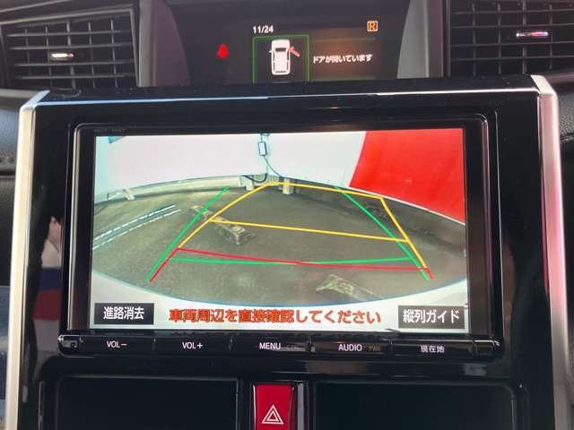 バックモニター付いてますので、バックが苦手な方でも安心して駐車ができますね！