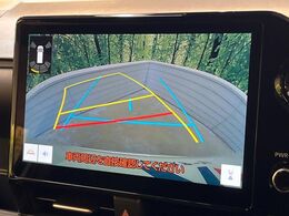 【バックカメラ】駐車時に後方がリアルタイム映像で確認できます。大型商業施設や立体駐車場での駐車時や、夜間のバック時に大活躍！運転スキルに関わらず、今や必須となった装備のひとつです！