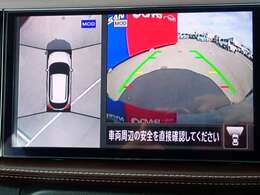 上からの視点で狭い駐車場への駐車などに役立つアラウンドビューモニターです♪