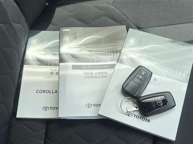 メンテナンスノート付きです。過去の整備記録を確認したり、お車の状況にあった整備をすることに役立ちます。