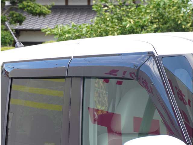 バイザーも付いています！雨の日でも室内の換気ができますよ！