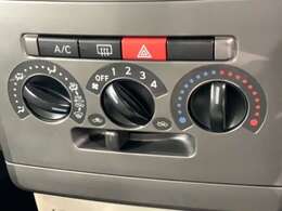 ダイヤル式のエアコンは操作性もよいですよ。