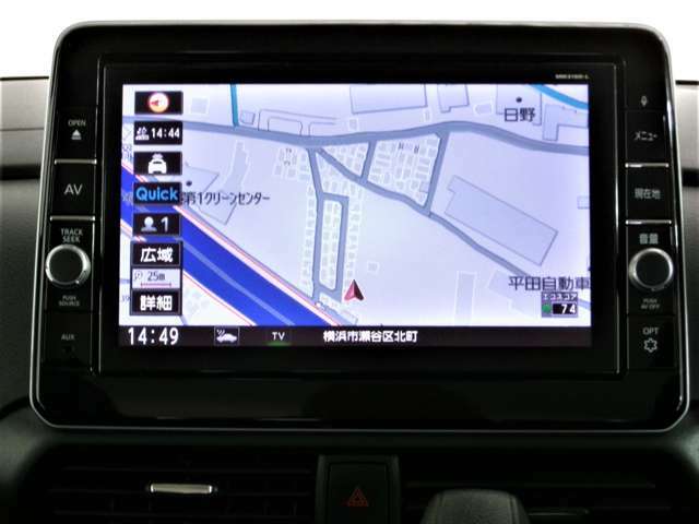 日産メモリーナビ・MM319D-L・9インチ画面・フルセグTV・DVD・CD・FM/AM・Bluetoothオーデイオ・アラウンドビューモニター対応