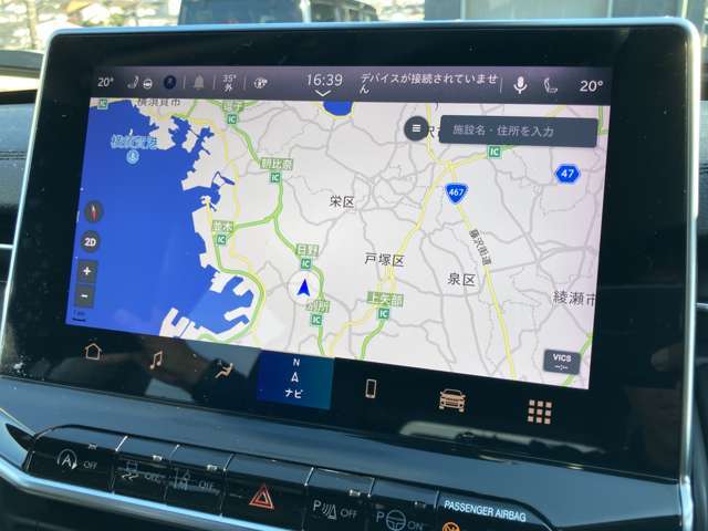 AISIN製のナビゲーションシステムを採用。