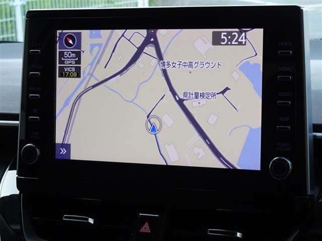 何処へでも行きたい場所へ、安心のトヨタ純正メモリーナビを装備してます。