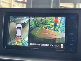 【パノラマモニター】専用のカメラにより、上から見下ろしたような視点で360度クルマの周囲を確認することができます☆死角部分も確認しやすく、狭い場所での切り返しや駐車もスムーズに行えます。