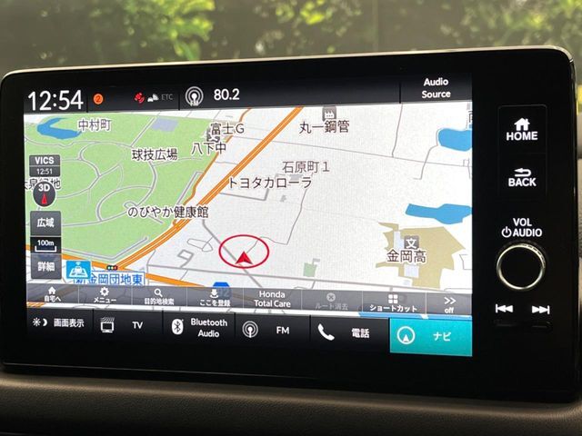 【9インチ　ホンダコネクトディスプレイ】視認性の高い大画面ディスプレイでナビの使用や、お持ちのスマートフォンと連携したbluetoothでの音楽再生が可能です♪
