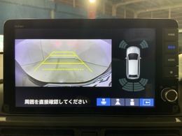 リアカメラ付で、後方をナビ画面で確認。車庫入れも安心です。もちろん、バックギアと連動しています。