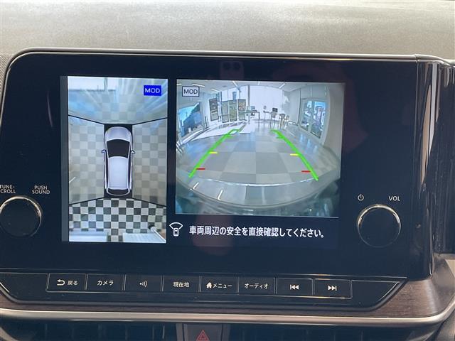 【全周囲モニター】駐車時に全周囲確認もできますので、大きな車の運転で不安な方も安心してお乗りいただけます♪