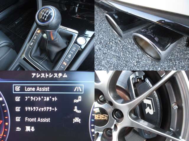 6速MT REMUSマフラー 安全装備 Rロゴ入キャリパー