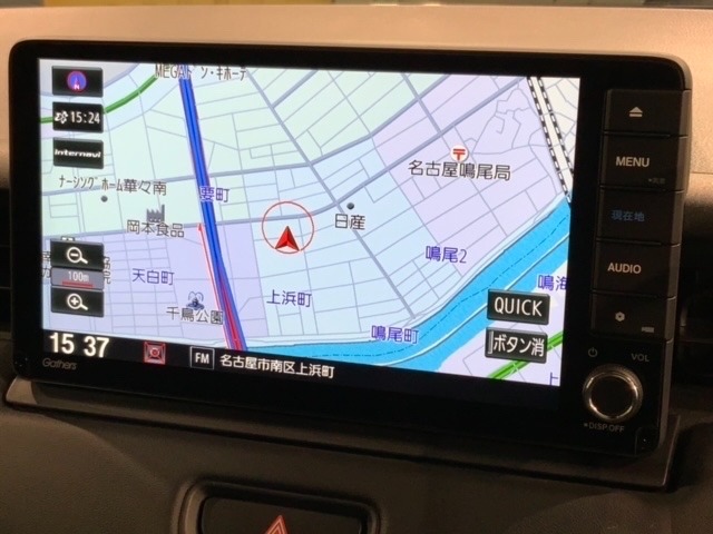 ギャザズナビ搭載です。知らない道も安心ですね！