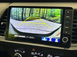 【バックカメラ】駐車時に後方がリアルタイム映像で確認できます。大型商業施設や立体駐車場での駐車時や、夜間のバック時に大活躍！運転スキルに関わらず、今や必須となった装備のひとつです！