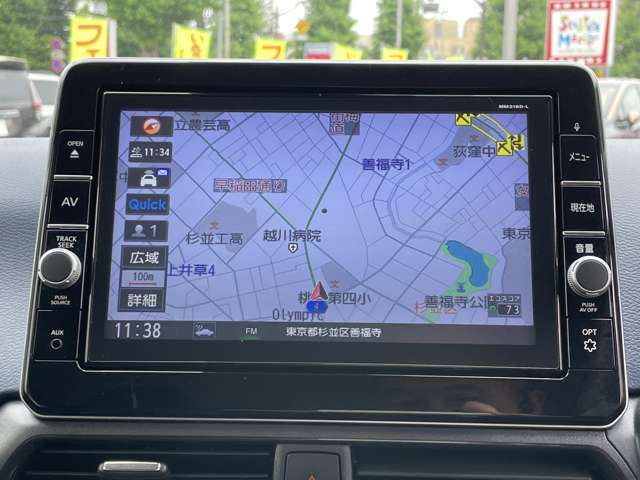 タッチパネルで簡単操作日産オリジナルメモリーナビ
