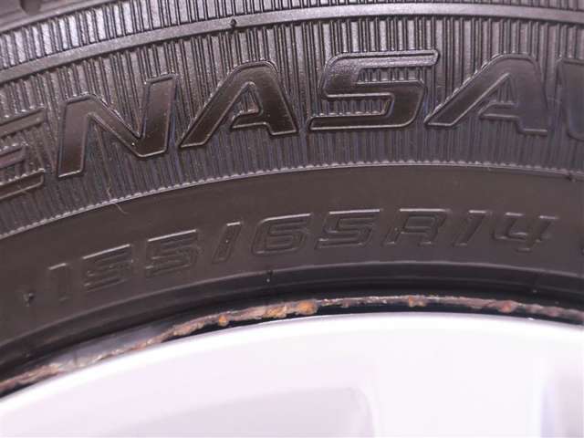 155/65R14   タイヤサイズです。　タイヤのご相談も石川トヨペットカローラにお任せください